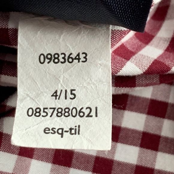 Mens Tommy Hilfiger XL Red Check Oxford Button Up Shirt Classic Fit EUC 3794 - Picture 9 of 10